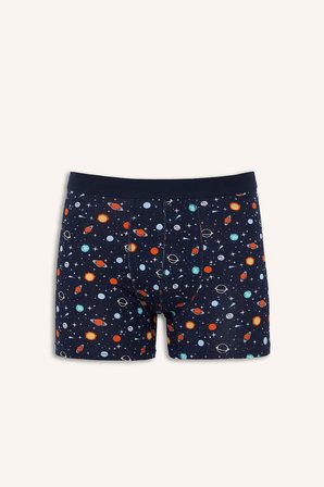 Regular Fıt Desenli 3'lü Boxer