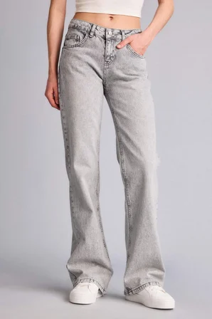 DeFacto Bootcut Düşük Bel Uzun Jean Yıkamalı Pantolon H0137AX26SPNM55