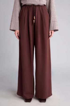 Regular Fıt Keten Pantolon