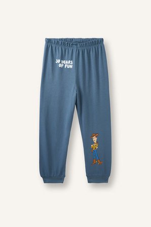 DeFacto Toy Story Baskılı Uzun Kollu Üst Elastik Bel Alt 2'li Pijama Takımı Erkek Bebek I1764A526AUBE523