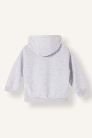Kapüşonlu Sweatshirt Kumaşı Hırka Erkek Bebek