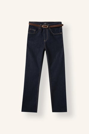 Crop Flare Fıt Yüksek Bel Bilek Boy Jean Pantolon