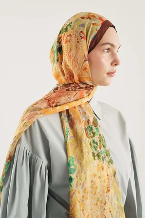 Fresh Scarfs X DeFacto Botanical Art Viskon Şal