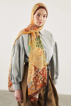Fresh Scarfs X DeFacto Botanical Art Viskon Şal