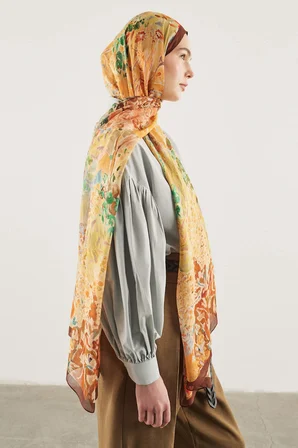 Fresh Scarfs X DeFacto Botanical Art Viskon Şal