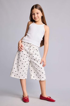 DeFacto Gabardin Kapri Kız Çocuk H6565A826SMWT34