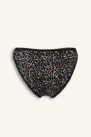 Dantel Detaylı Ribana 2'li Slip Külot
