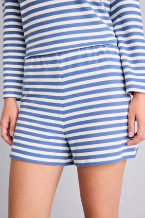 Çizgili Loose Fit Şort
