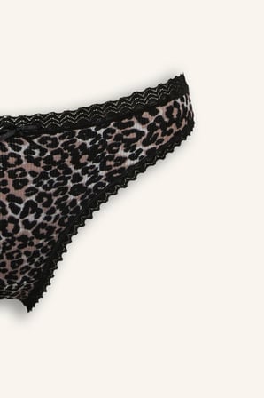 Dantel Detaylı Ribana 2'li Slip Külot