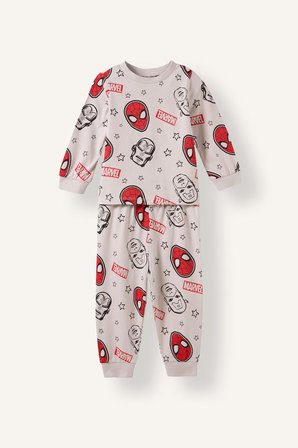 DeFacto %100 Pamuklu Marvel Lisanslı Beli Lastikli Pijama Takımı Erkek Bebek F4579A526AUGR470