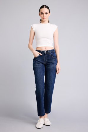 DeFacto %100 Pamuk Slım Straıght Normal Bel Jean Pantolon I3672AX26AUNM34