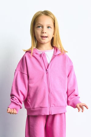 DeFacto Kapüşonlu Cepli Fermuarlı Sweatshirt Sweatshirt Hırka Kız Bebek I0589A526AUPN467