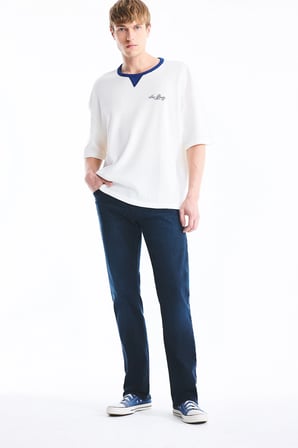 DeFacto Sergio Regular Fit Normal Kalıp Normal Bel Boru Paça Jean Pantolon W7086AZ26AUNM83