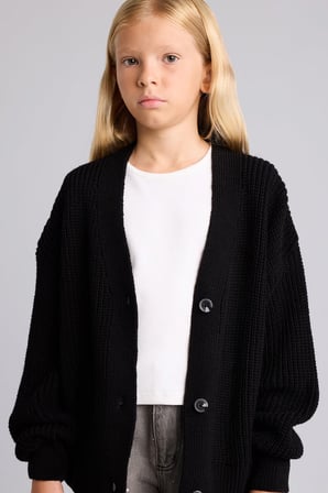 DeFacto Fitilli Triko Basic Hırka Kız Çocuk H8383A826AUBK27