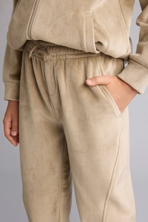 Oversize Dikiş Detaylı Fitilli Kadife Eşofman Altı Erkek Çocuk