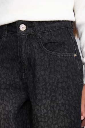90's Wıde Leg Geniş Paça Jean Pantolon Kız Çocuk