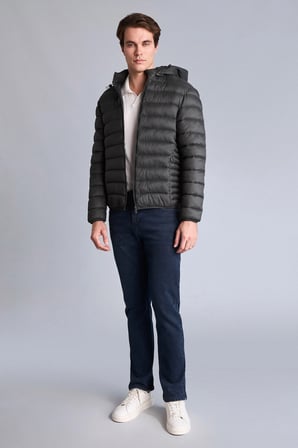 Defacto N4661AZGN1284 Yeşil Sıcak Tutan Su İtici Slim Fit Mont
