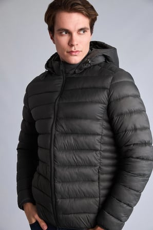 Defacto N4661AZGN1284 Yeşil Sıcak Tutan Su İtici Slim Fit Mont