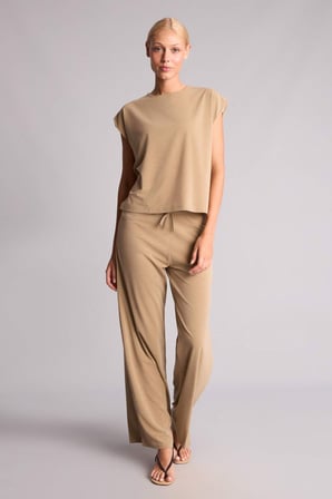 Wıde Leg Krep Pantolon