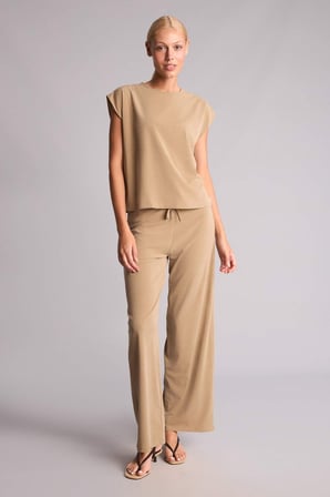 Wıde Leg Krep Pantolon