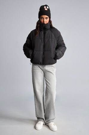Regular Fit Dik Yaka Şişme Mont