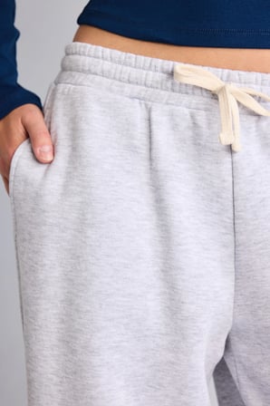 Loose Fit Beli Bağcıklı Kalın Kumaş Eşofman Altı