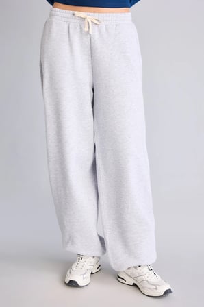 Loose Fit Beli Bağcıklı Kalın Kumaş Eşofman Altı