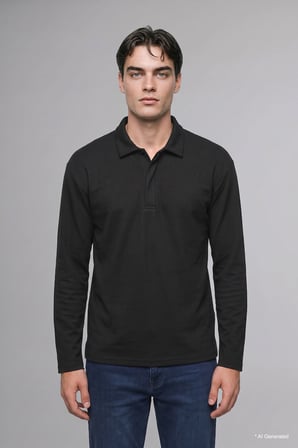 Regular Fıt Polo Yaka Sweatshırt