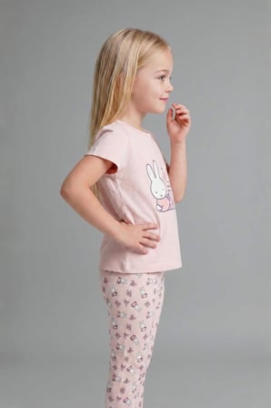 DeFacto Miffy 2'li Pijama Açık Pembe Takımı Kız Bebek H2762A526AUPN300