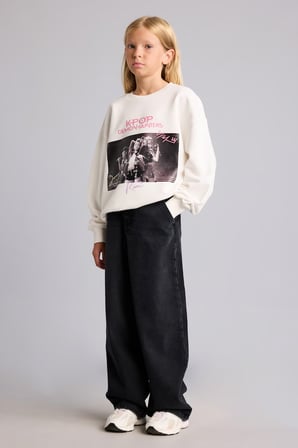 DeFacto Kpop - Demon Hunters Relax Fit Baskılı Bisiklet Yaka Sweatshirt Kız Çocuk I3553A826AUER105