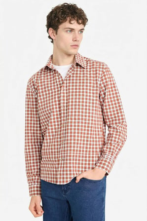 DeFacto REGULAR FIT %100 Pamuk Gömlek G6340AX26SMRD353
