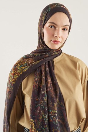 Fresh Scarfs X DeFacto Soft Botanic Viskon Şal I1756AX26SMBK27