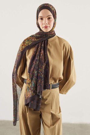 Fresh Scarfs X DeFacto Soft Botanic Viskon Şal I1756AX26SMBK27