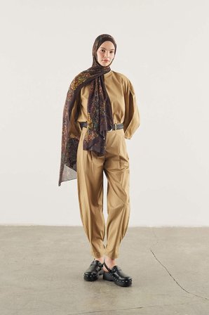 Fresh Scarfs X DeFacto Soft Botanic Viskon Şal I1756AX26SMBK27