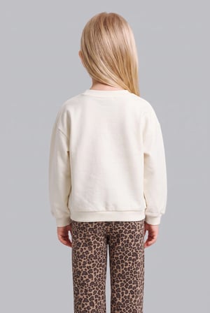 DeFacto Yıldız Baskılı Regular Fit Bisiklet Yaka Sweatshirt Kız Bebek I1723A526AUER105