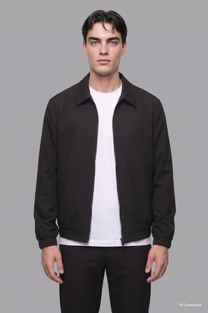 Regular Fit Düğmeli Yaka Cepli Mont