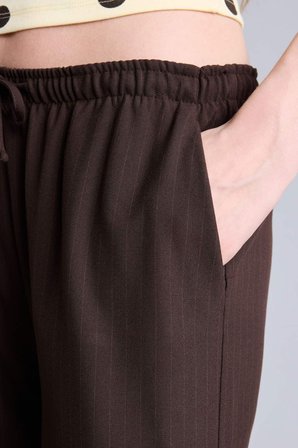 Wıde Leg Çift Cepli Normal Bel Standart Boy Pantolon
