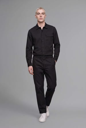 DeFacto %100 Pamuk Boxy Fit Uzun Kollu Gömlek F7124AX26AUBK81