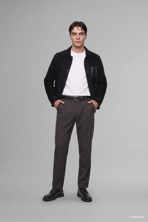 Relaxed Fit Rahat Kalıp Normal Bel Boru Paça Pantolon