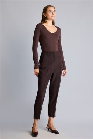 DeFacto Carrot Fit Yüksek Bel Crop Pantolon C2466AX26AUBN337