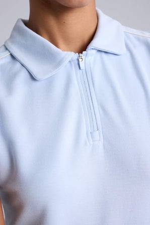 Standart Fıt Sporcu Modal Kısa Kollu Polo Açık Yeşil Tişört