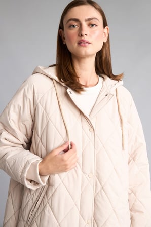 Regular Fit Kapüşonlu Kapitone Parka