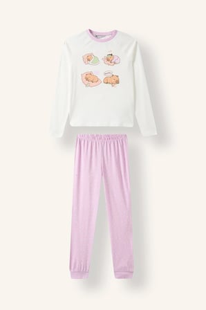 Regular Fıt 2'li Pijama Takımı Kız Çocuk