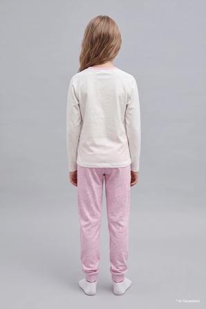 Regular Fıt 2'li Pijama Takımı Kız Çocuk