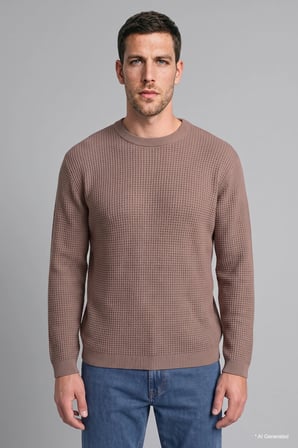Relaxed Fit Bisiklet Yaka Basic Triko Kazak