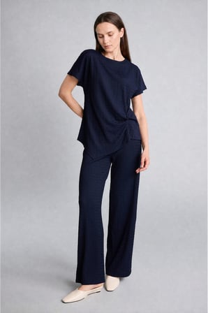 Straight Fit Düz Paça Bürümcük Pantolon