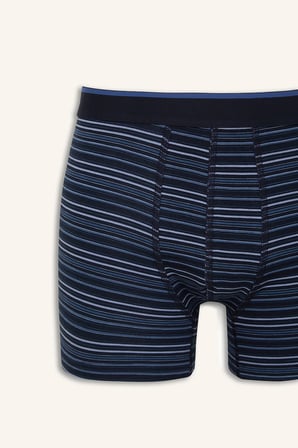 DeFacto Regular Fit Çizgili ve Düz 3'lü Boxer I4019AX26AUNV30