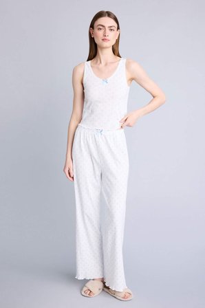 DeFacto %100 Pamuk Regular Fıt Kolsuz 2'li Pijama Takım H5417AX26SMER98