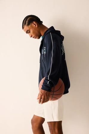 DeFacto NBA Mılwaukee Bucks Oversıze Kapüşonlu Cepli Fermuarlı Sweatshirt Hırka H7762AX26AUNV253