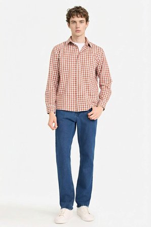 DeFacto REGULAR FIT %100 Pamuk Gömlek G6340AX26SMRD353